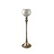 Kingston Living 20" White and Gold Glass Goblet Votive Holder